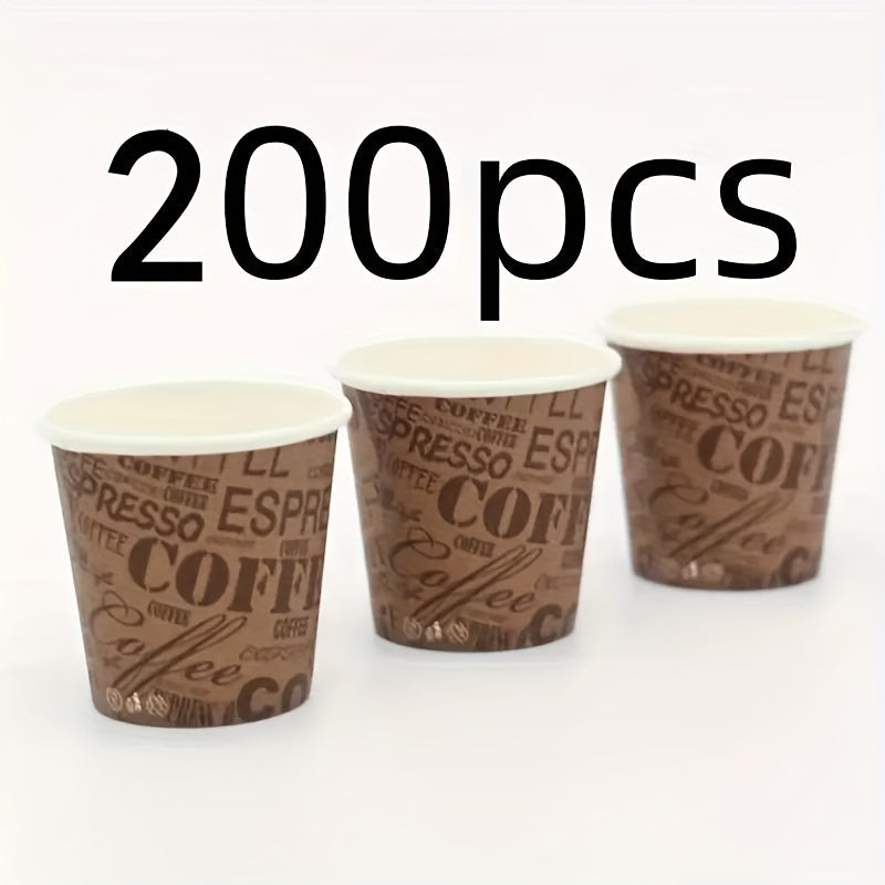 Disposable paper cups available in packs of 50, 100, or 200. These thickened sample cups are perfect for small gatherings, mini shot glasses, beverage tasting, birthdays, weddings, holidays, Halloween, Christmas, New Year's, and other parties. Made from