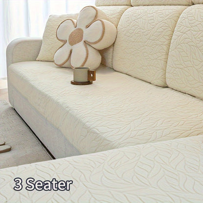 Jacquard stretch stain-resistant sofa slipcover, universal fit for all seasons, nonslip couch cover for home decor.