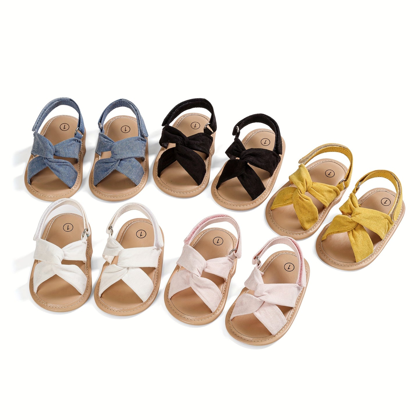 Breathable lightweight open toe sandals for baby girls, perfect for spring and summer walks.