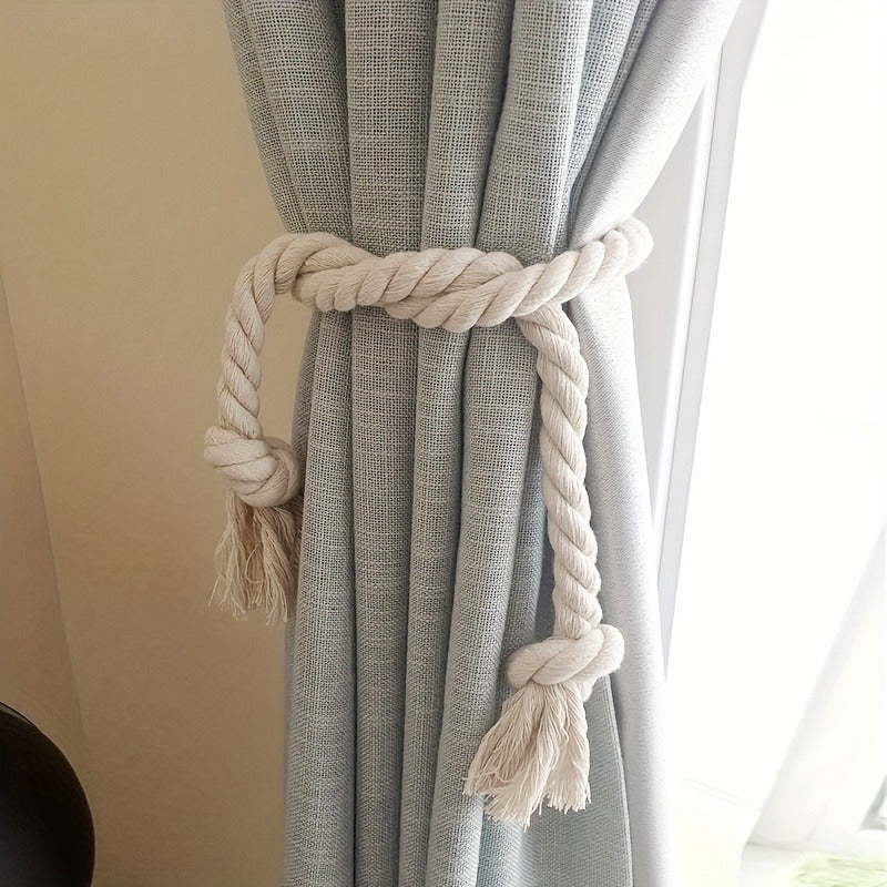 1 set of 2 Curtain Tiebacks Rope, Suitable for Outdoor and Indoor Use in the Bedroom, Living Room, Kitchen, and Home Decor