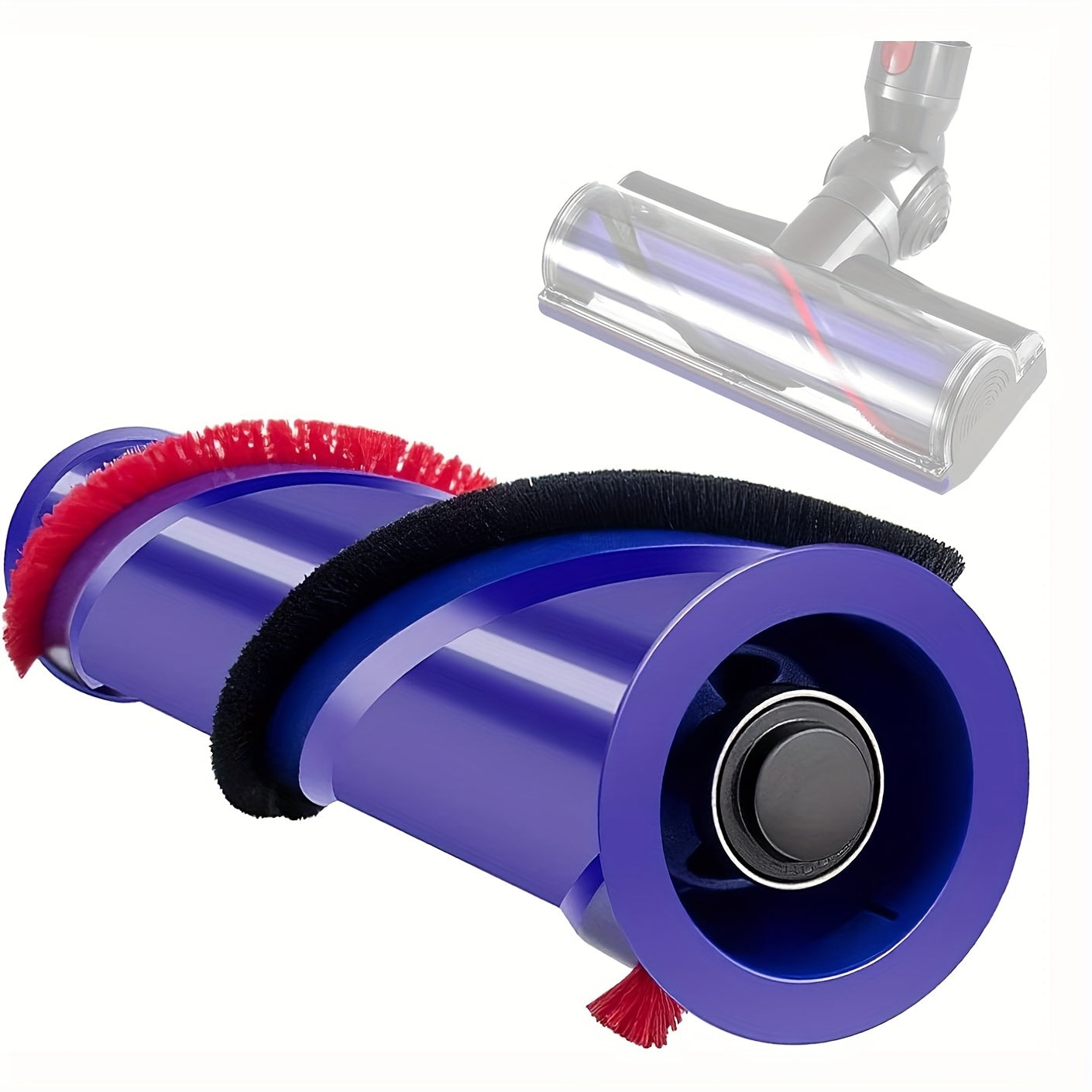 Dyson V6 vakuum tozalagichi model 966084-01 uchun almashtirish rolik cho'tkasi, 966821-01 ehtiyot qismi raqamiga teng (4 tishli haydovchi va hech qanday vint yo'q)