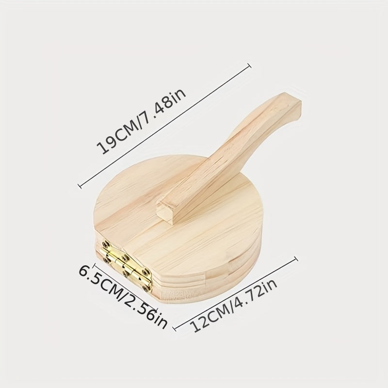 Pressure Dumpling Maker - Solid Wood Construction, Perfect for Making Pasta, Buns, Rice Dumplings, Poi, Kuey Teow Patties. Includes Kitchen Accessories for Fast and Efficient Cooking. Get Yours Today at a Clearance Price!