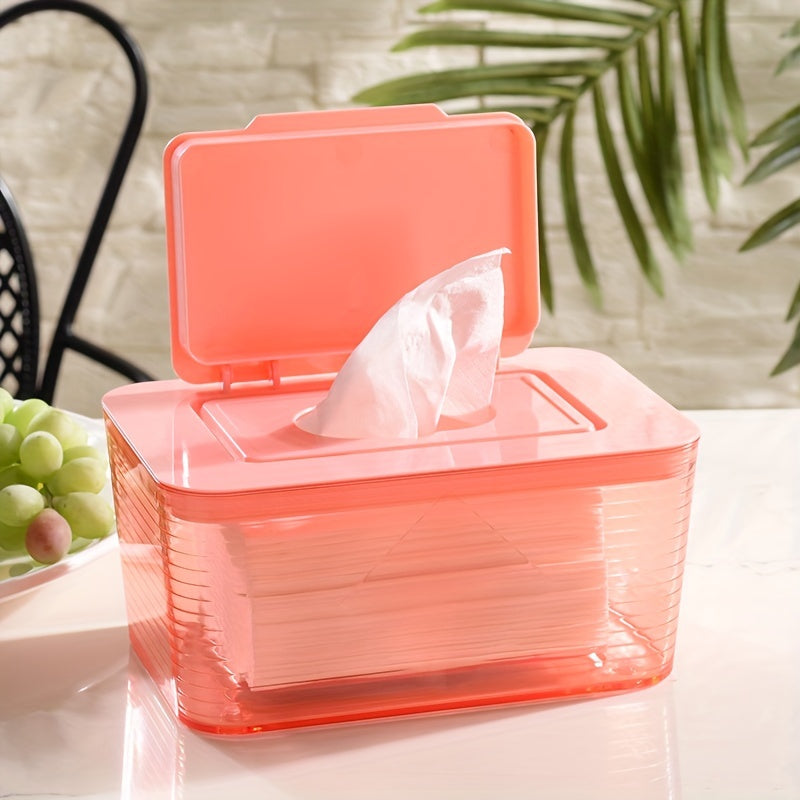 A non-slip wipe dispenser designed to keep wipes fresh and easily accessible.