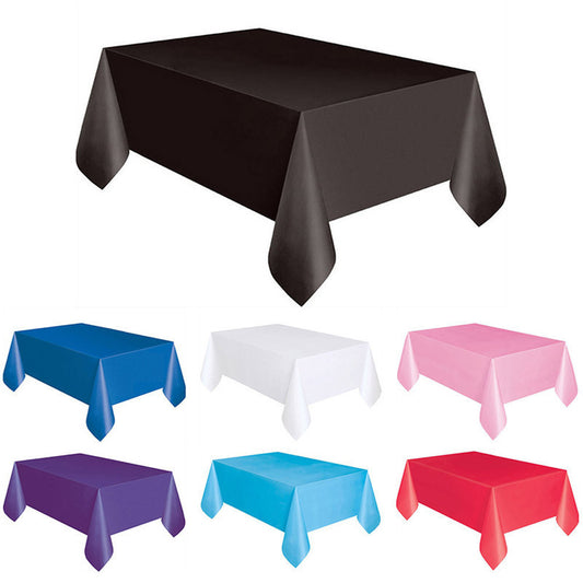 Plastic rectangular tablecloth covers