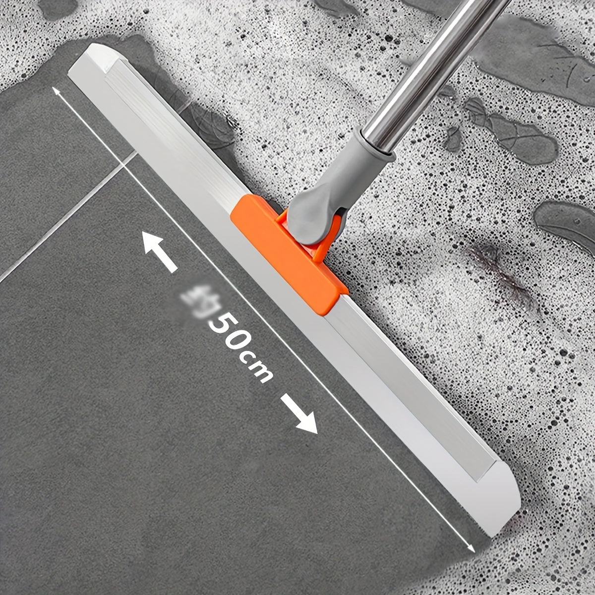 Essential for any home, the Multi-Use Silicone Squeegee Broom is ideal for removing pet hair and scraping floors. It is extendable and thickened, making it perfect for use in both bathrooms and kitchens.