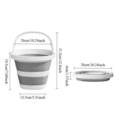 The Versatile 4.92 L Collapsible Bucket is designed for efficient cleaning in kitchens, bathrooms, outdoors, and more. With its space-saving and easy storage design, this bucket is perfect for a wide range of uses including the beach, car wash, and