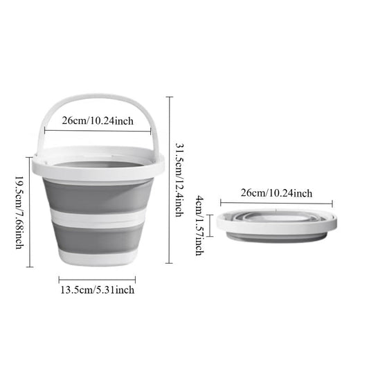 The Versatile 4.92 L Collapsible Bucket is designed for efficient cleaning in kitchens, bathrooms, outdoors, and more. With its space-saving and easy storage design, this bucket is perfect for a wide range of uses including the beach, car wash, and