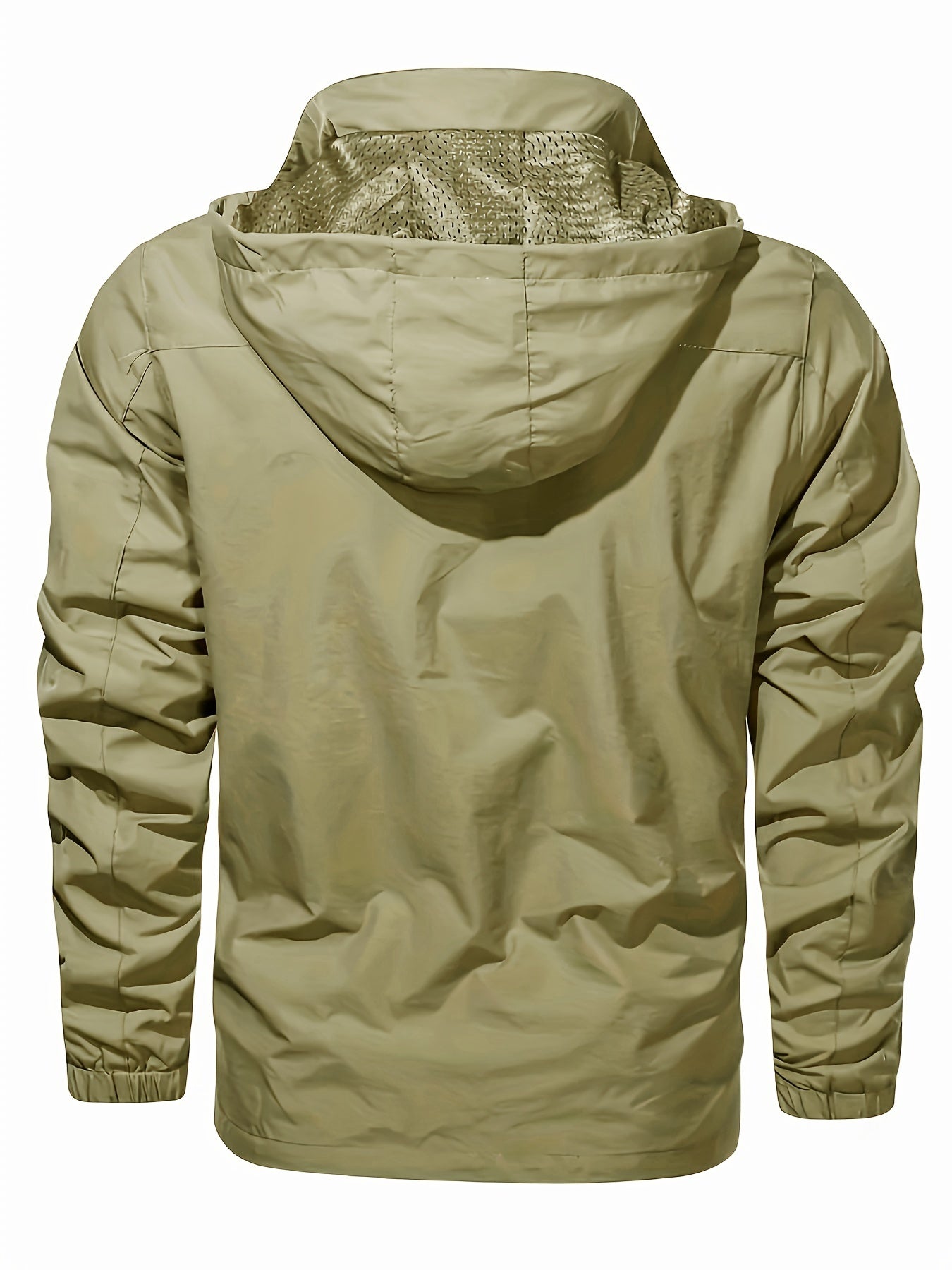 Men's Multi-Pocket Hooded Softshell Jacket for Hiking and Camping, Lightweight and Windproof