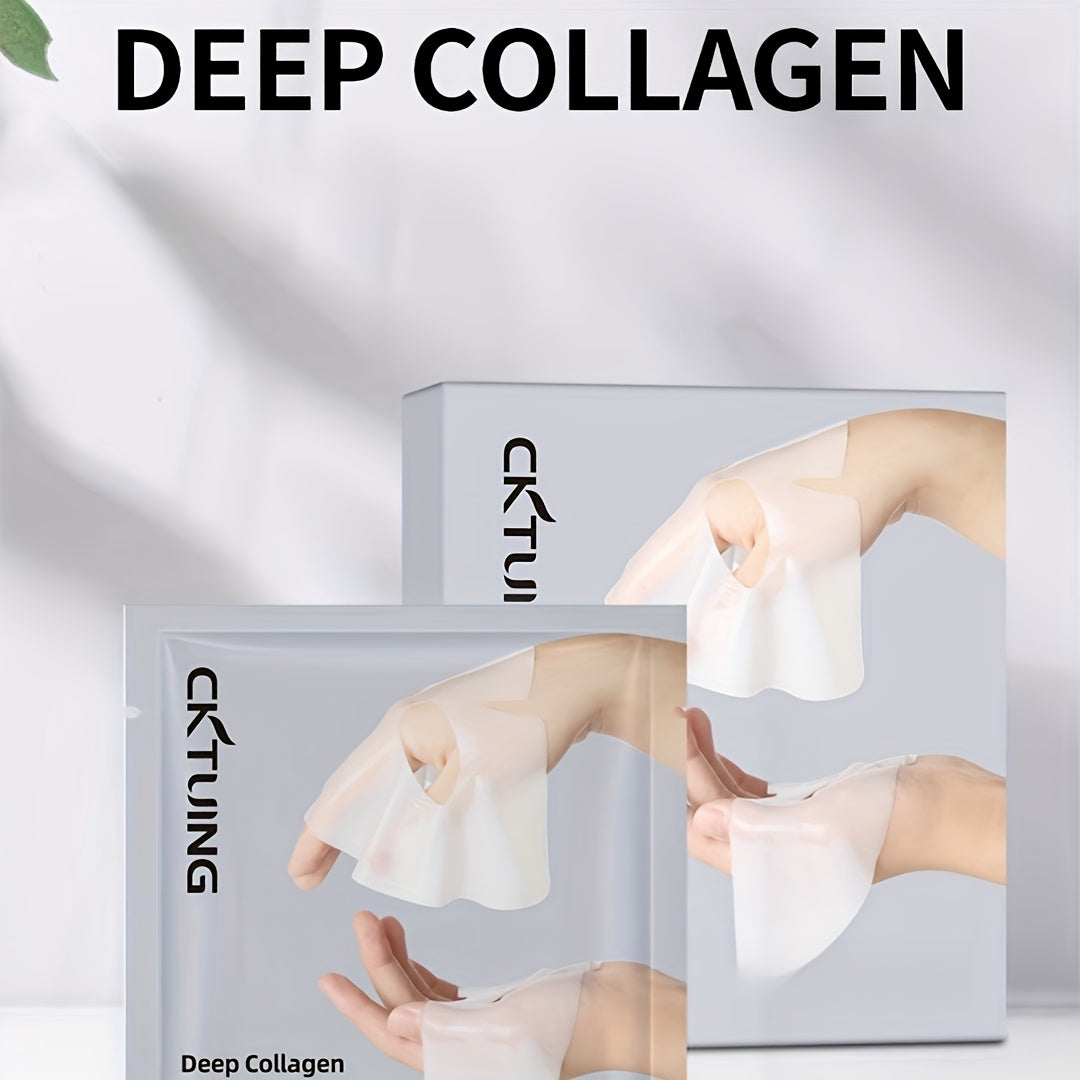 5 Split Collagen Masks for moisturizing, hydrating, firming, and tightening facial skin care.