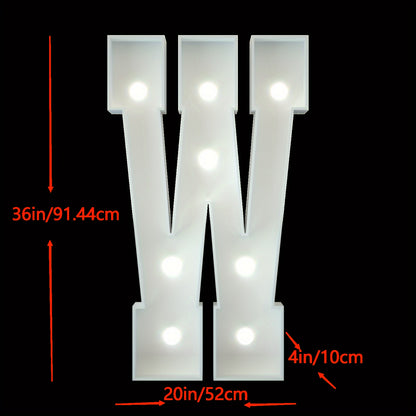 91.44cm Marquee Light Up Letters A-Z for Party, Wedding, and Birthday Decor