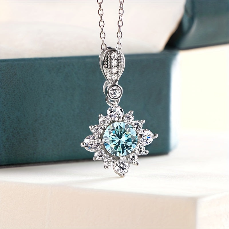 High quality jewelry set featuring a 2ct Moissanite necklace and 1ct Moissanite ring in 925 sterling silver. Perfect for engagement or wedding, comes with certificate and gift box.