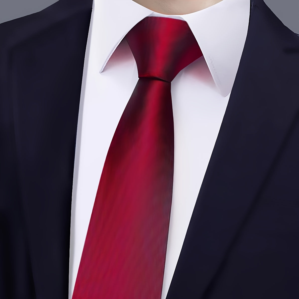 6cm Zipper tie for men suitable for work, business, and formal occasions.