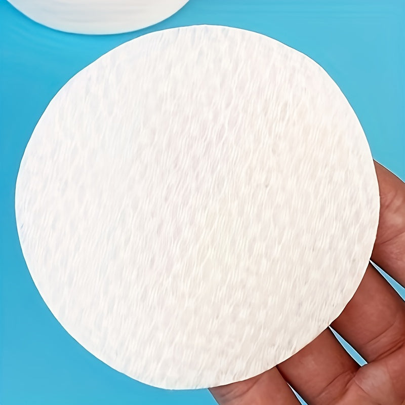 Large wrapped makeup remover pads, 80g, 6cm diameter, 500pcs, pearl pattern.