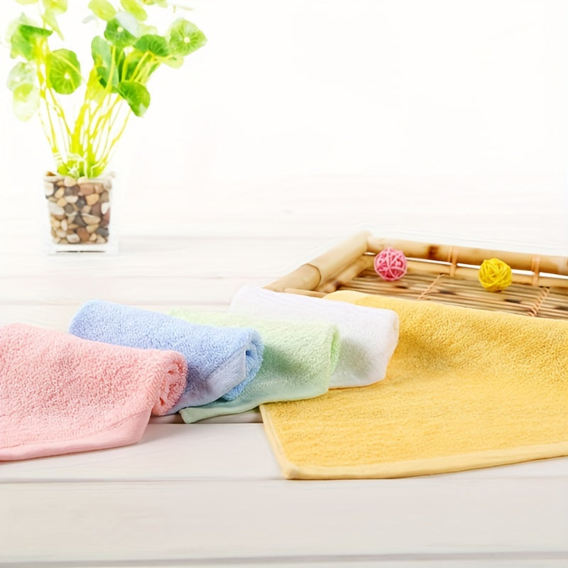 Bulk pack of 8/16 super soft and absorbent bamboo washcloths for face and cleaning, in contemporary style for home and bathroom use.