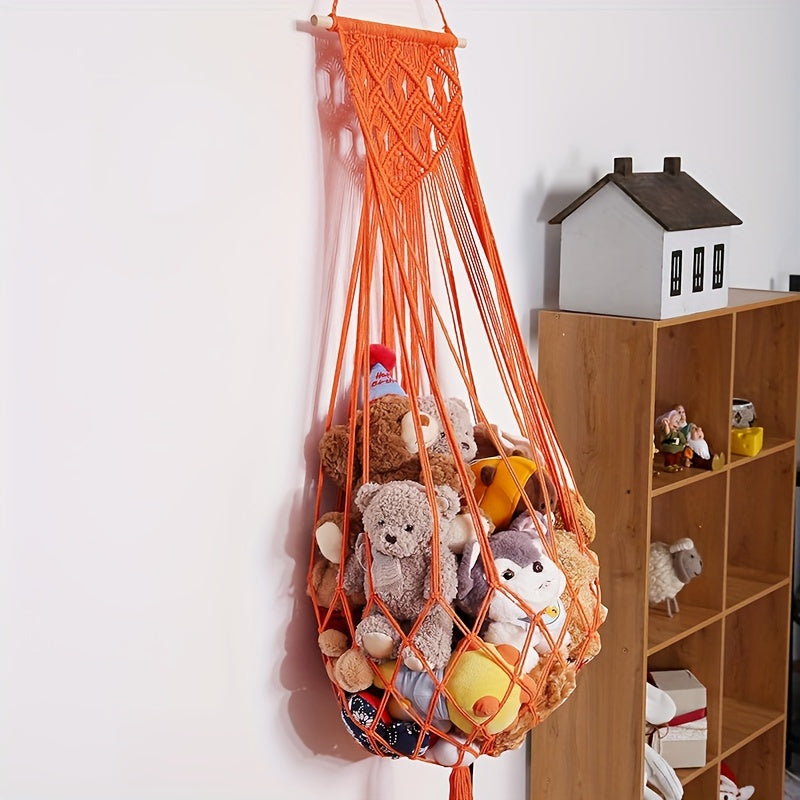 Stuffing animal hammocks, stuffing animal nets, stuffing animal storage plush toy rack, kid's nursery toy organizer, spacious and simple to set up