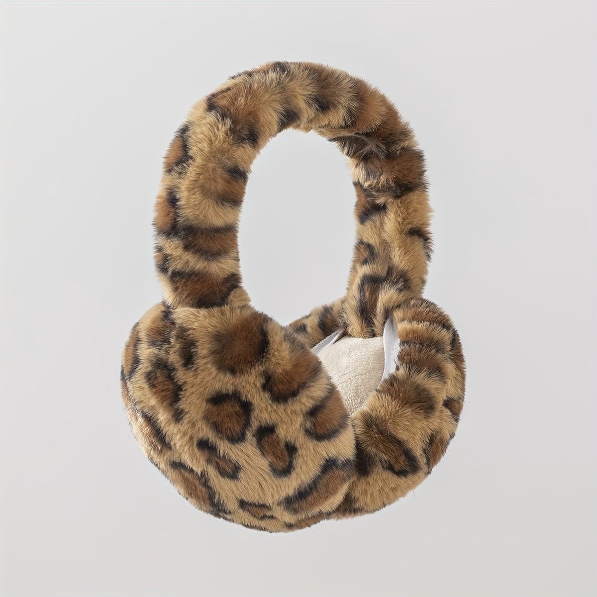 Top choice: Stylish Women's Leopard Print Ear Muffs, Made of Cozy Polyester Material, Hand Washable, Premium Quality, Ideal Ear Protection