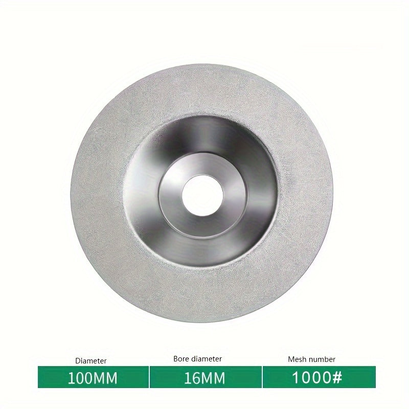 100mm Diamond Grinding Wheel Attachment for Rotary Tools, Manual Sharpening Utility without Electricity or Battery