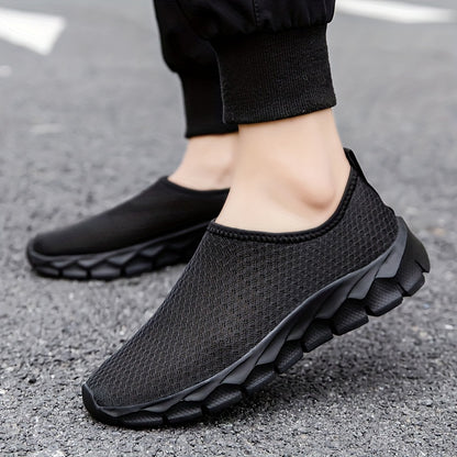 Men's Slip On Casual Shoes with Non Slip and Shock Absorption for All Seasons Outdoor Activities.