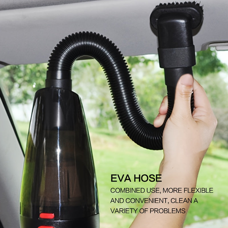 Dual-use high-power handheld wireless vacuum cleaner for household and car use, with USB charging.