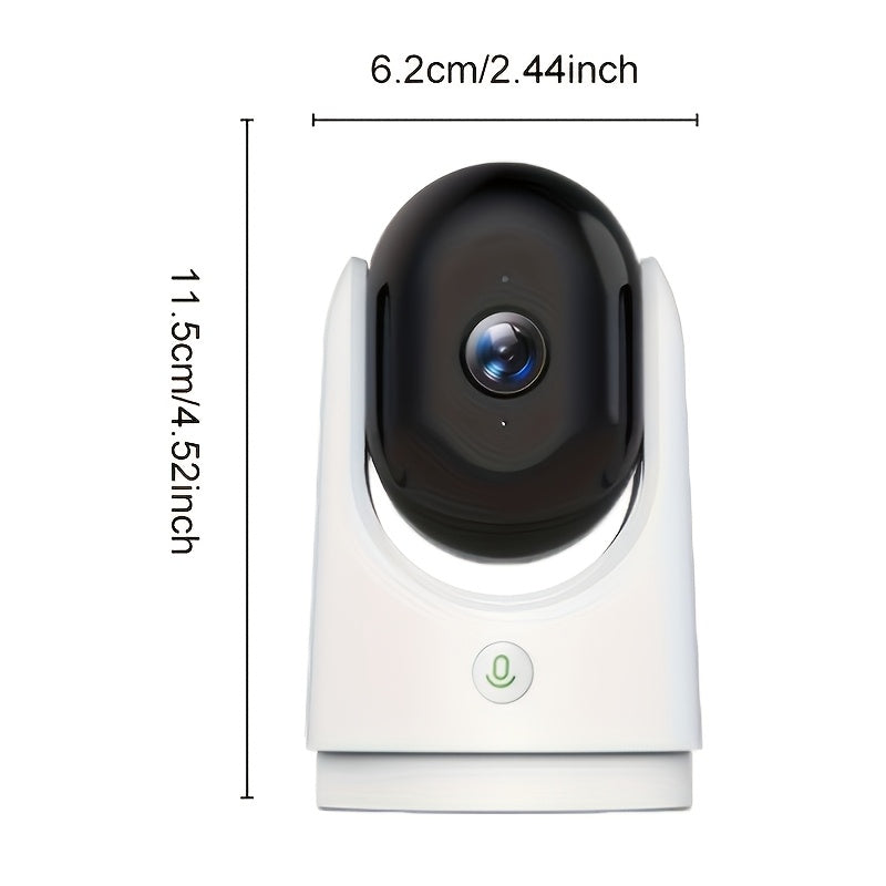 YIIYRY Smart Wireless Security Camera features WiFi connectivity, Two-Way Audio, Night Vision, Automatic Tracking, and USB Power. It offers 1080P HD video quality, but a memory card is not included.