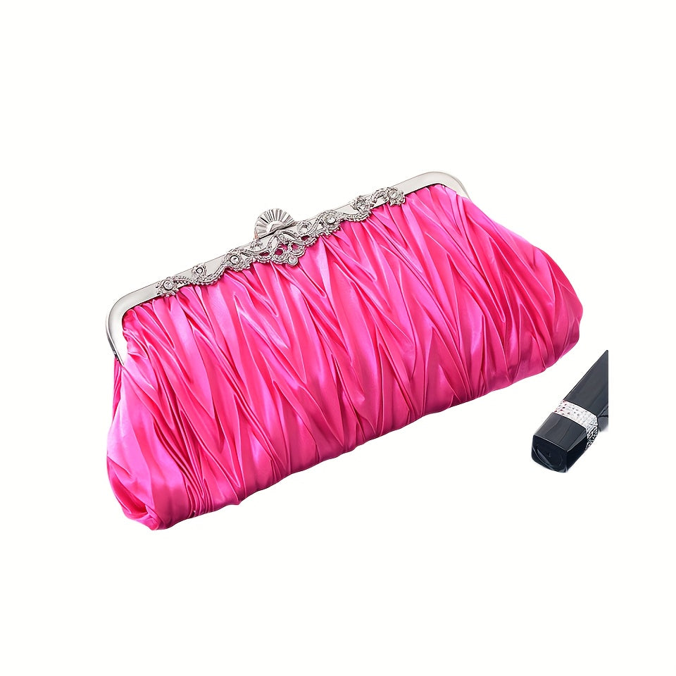 New Ladies Handbag Clutch for Evening, Shoulder, Bridal, Bridesmaid, Wedding, Cheongsam, Cross Body, and Dress purposes.