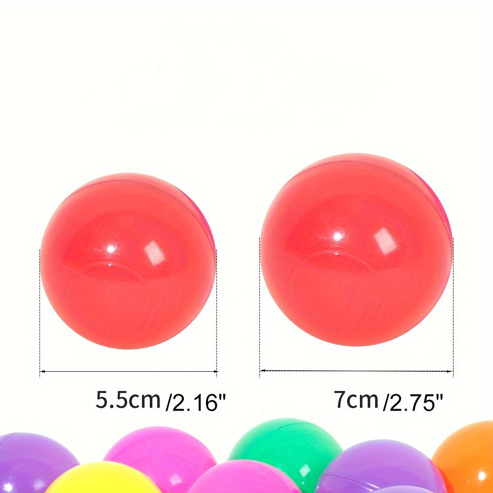 High-quality indoor Bobo balls available in sets of 50 or 100 colorful ocean balls.