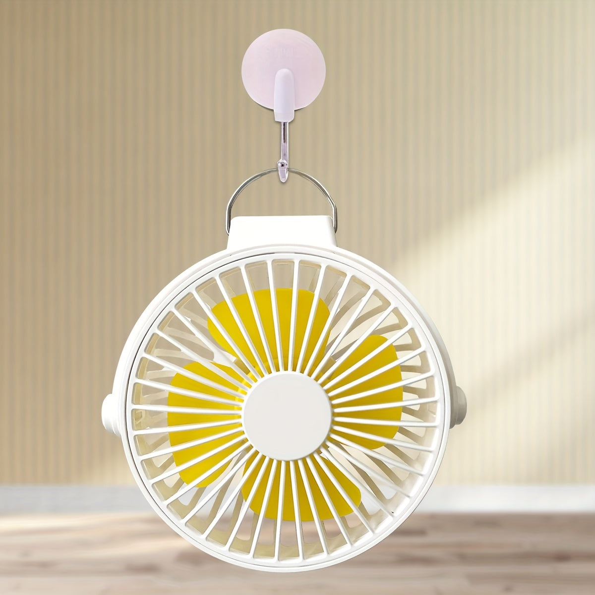 Mini Clip-on USB Fan with Flexible Legs, Rechargeable Portable Octopus Tripod Baby Stroller Fan with Button Control, Painted Plastic Wearable Personal Fan for Indoor and Outdoor Air Circulation