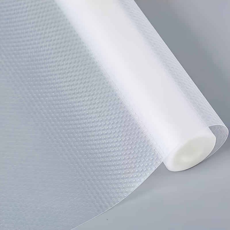 Kitchen Cabinet Liner: One-roll of multi-purpose paper liner for shelves, drawers, and cabinets. Moisture-proof, waterproof, dust-proof, and non-slip. Ideal for lining fridge shelves and kitchen cabinets.