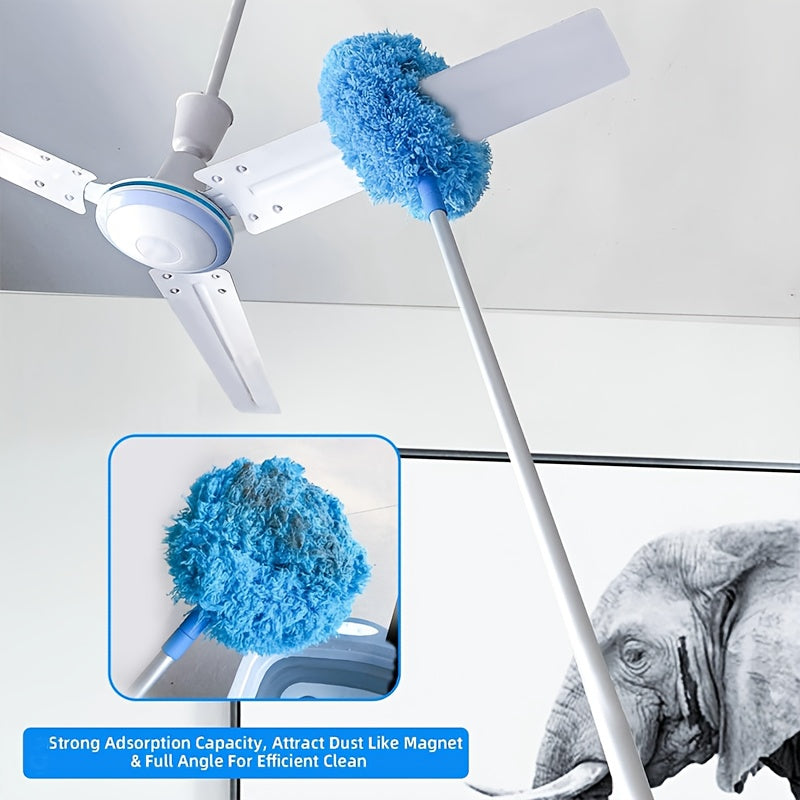 Microfiber Ceiling Fan Cleaner - The Ultimate Dust Removal Tool for High Ceilings made of Washable Plastic Material