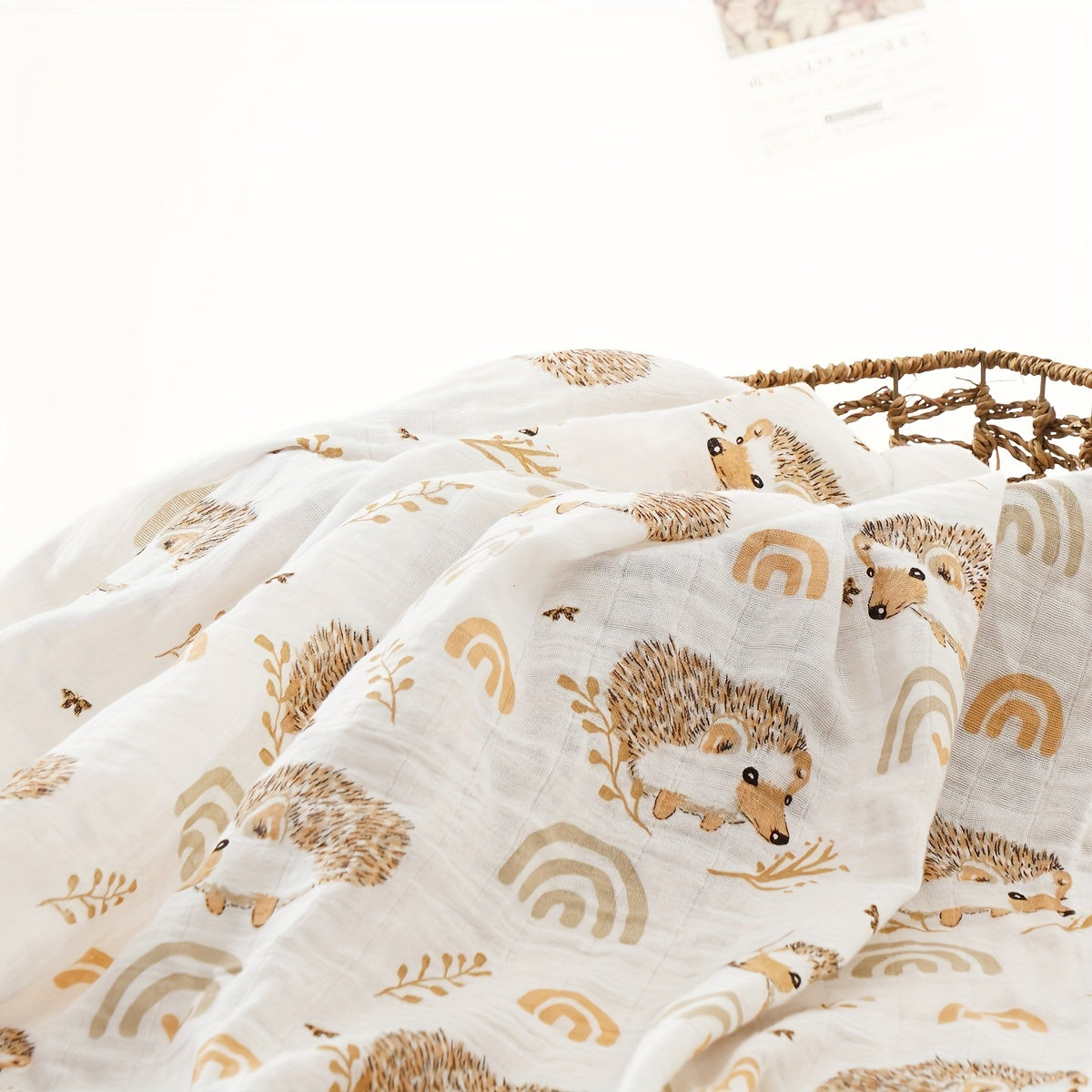 Get cozy with our 1pc Muslin Soft Blanket, measuring 110*120cm and featuring 2 layers of soft muslin material. Perfect for home snuggling or on-the-go travel, it also makes a great Halloween or Christmas gift.