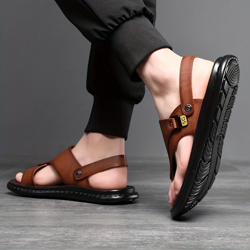 Trendy and multifunctional men's summer sandals ideal for outdoor activities.