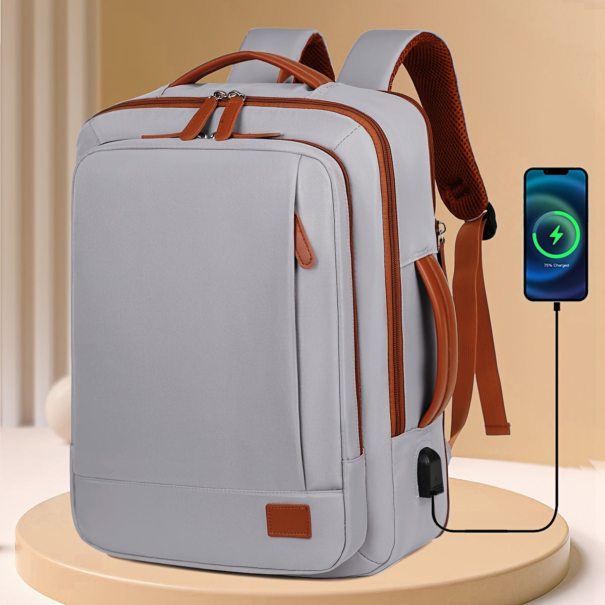 40L Carry On Travel Backpack with 3 Packing Cubes perfect for Weekender, College, and Office.