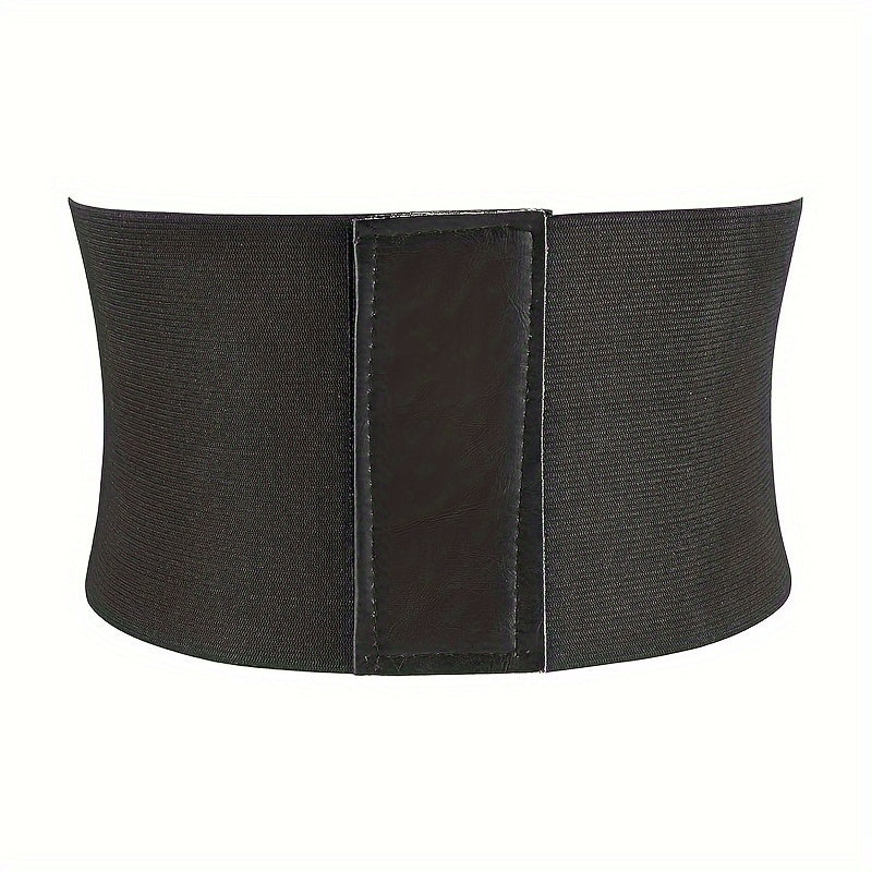 One or two solid color waist shaping belts for women with rivets.