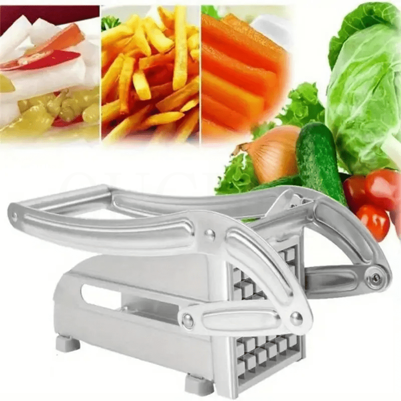 Stainless Steel Vegetable Slicer Set - Versatile Mandoline Cutter for Commercial and Household Use - Perfect for Potatoes, Cucumbers, Radishes, Lettuce - Safe for Food Contact - Manual Kitchen Tool for Fries and Slices