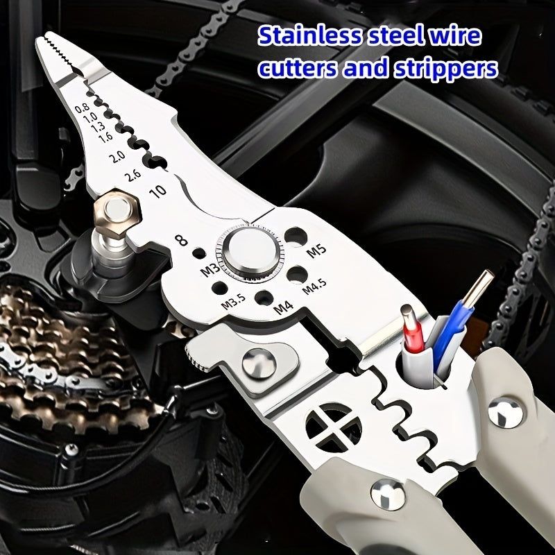 2024 upgraded 9-in-1 wire stripper for versatile electrical work.