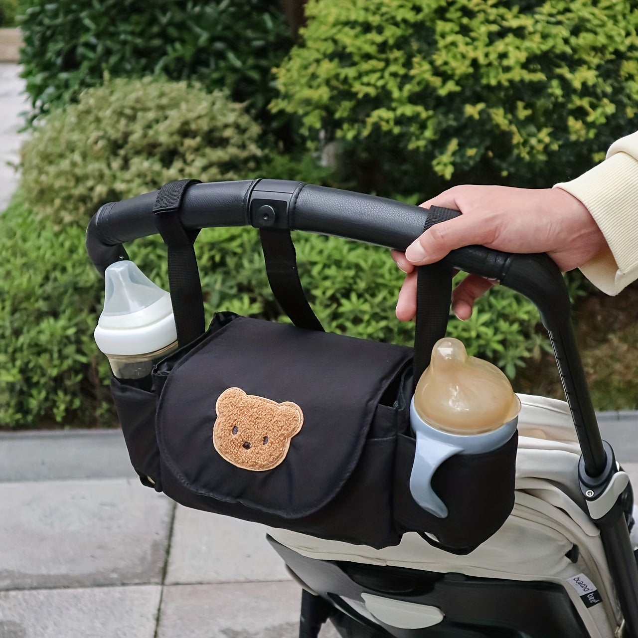 Adorable Hanging Storage Bag for Korean Baby Strollers - Organize Shelf, Store Essentials like Phones, Bottles, and More!