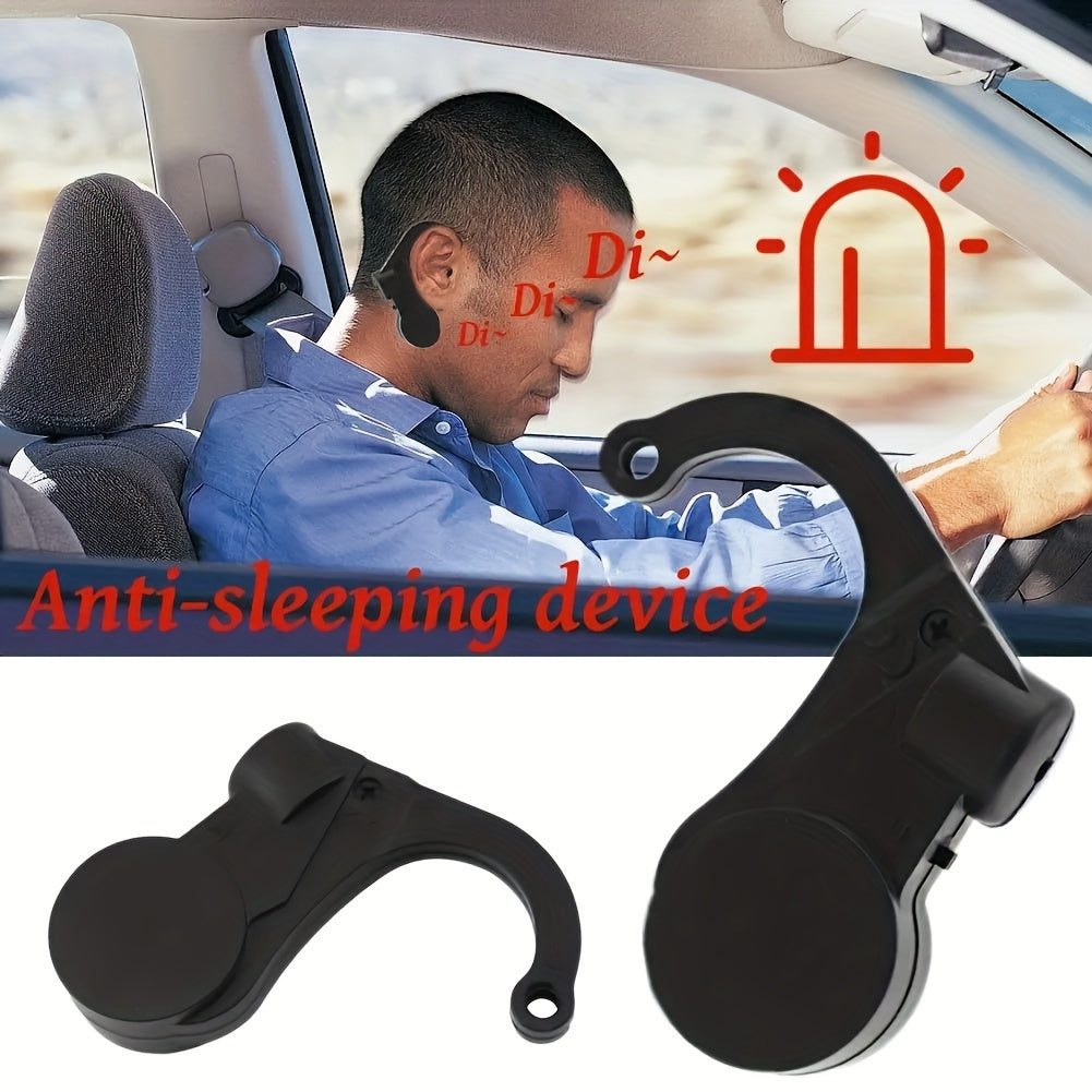 1pc AutoGuard Anti-Sleeping Device for Drivers, Car Safety Reminder Alarm, Non-Rechargeable Button Battery Operated, Includes Electronic Components, Vehicle Accessory