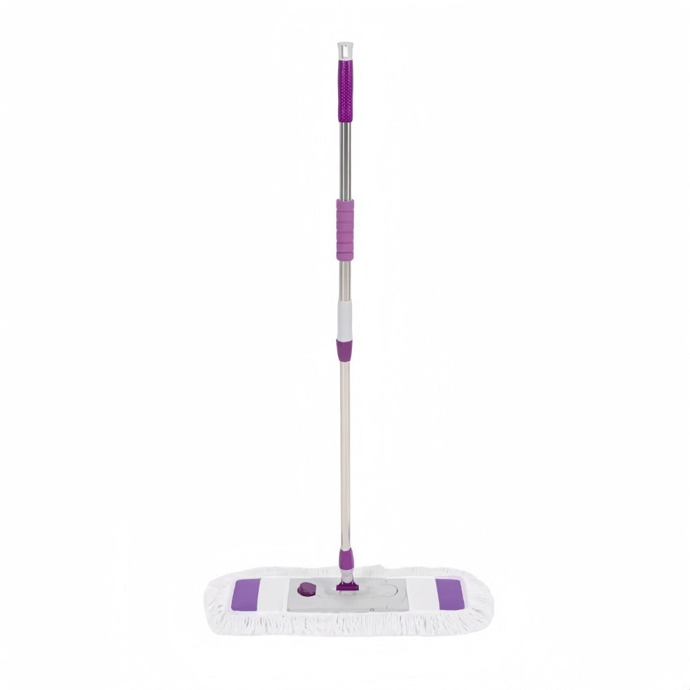 Extra Large 65.0cm Flat Mop with Extended Handle, Wide Microfiber Cloth, 360-Degree Flexible Head - Dual-Use Wet and Dry Floor Mop for Living Room, Bedroom, Toilet, Kitchen, and Floor Cleaning - 1 Piece