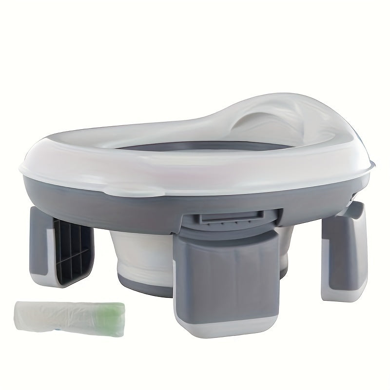 Travel-friendly potty for kids - collapsible and spill-proof portable toilet perfect for on-the-go emergencies in the car. Suitable for toddlers and young children.