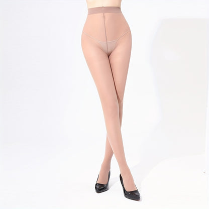 3 Pack of Ultra Thin Sheer Tights: Sexy High Waist Slim Footed Pantyhose for Women