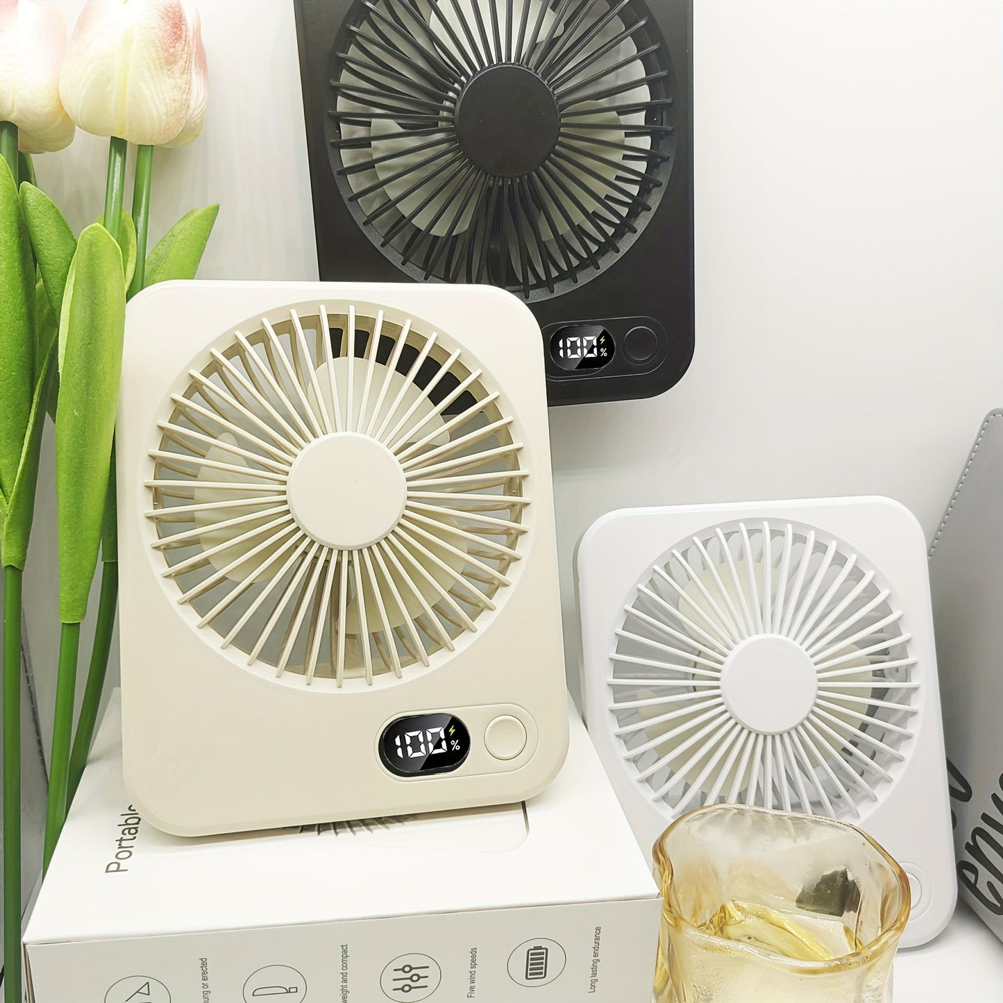 Оставайтесь стильными иcool этим летом с 2024 Ultra-Slim Portable USB Desktop Fan! Этот перезаряжаемый вентилятор обеспечивает мощное охлаждение и идеально подходит для женской моды.