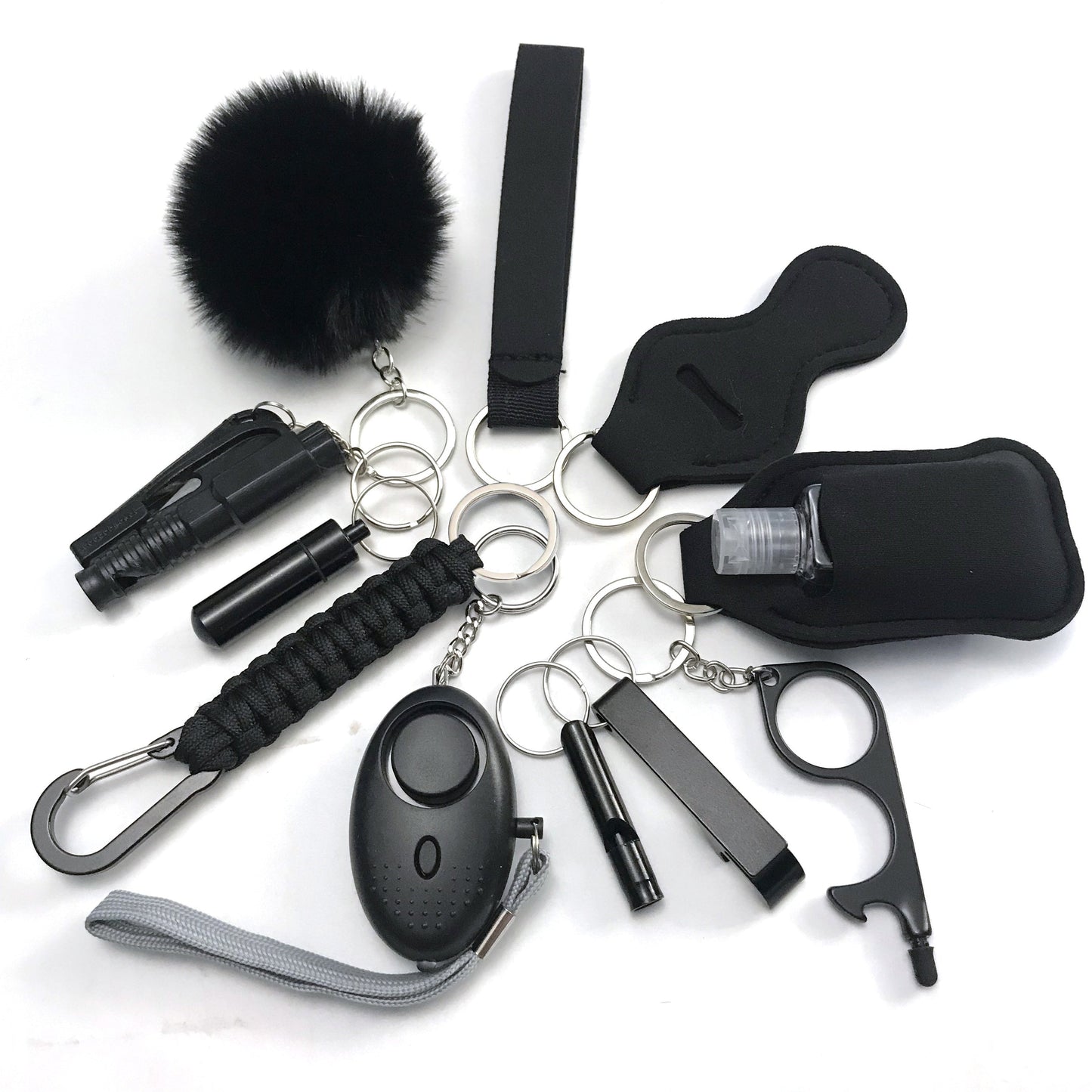 12-Piece Safety Full Set: Self Security Set with Personal Alarm and Protective Accessories - Perfect Valentine's Gift for Women