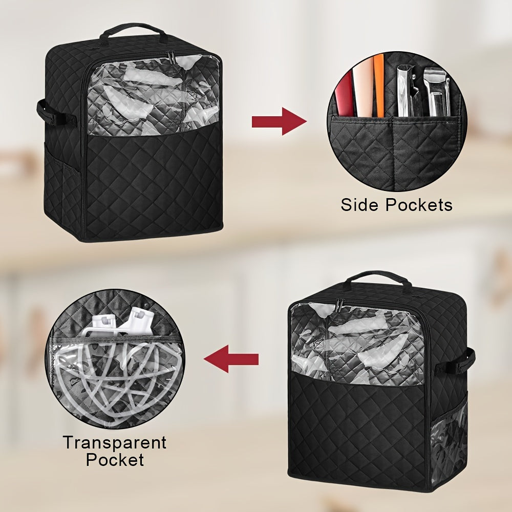 Vertical Stand Mixer Storage Bag with Pockets - Protects Blender from Dust, Non-Food Contact Safe, Durable Cover for Mixers