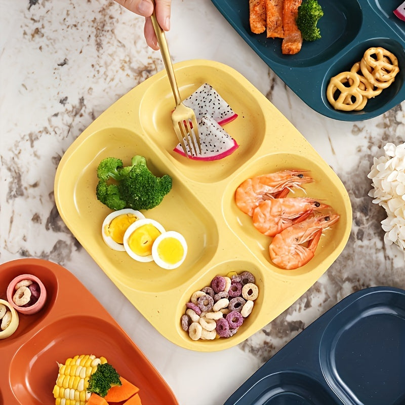 Durable and lightweight plastic dinner plates, dishwasher and microwave safe, BPA free, perfect for picnics, available in sets of 1, 4, or 5.