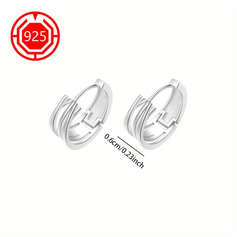 925 Silver Hypoallergenic Earrings are a stylish pair of linear earrings designed with a simple, yet unique crisscross woven ear decoration. These earrings are perfect for gifting to couples, best friends, or as a daily gift for any occasion including