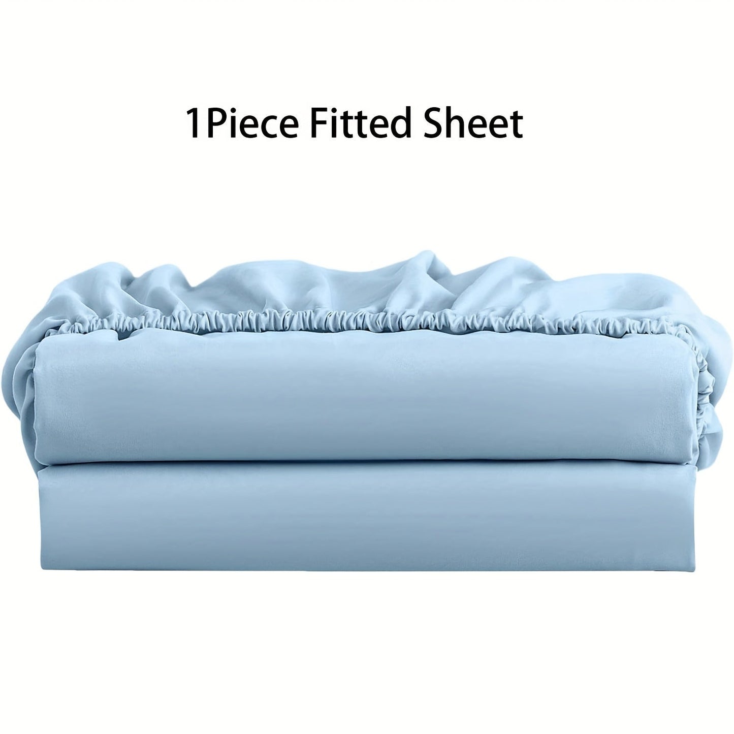 Indulge in the elegance of our Sky Blue Microfiber Fitted Sheet. Made with ultra-soft, breathable fabric and a deep pocket design for a perfect fit on all mattresses. At 90gsm, this sheet is easy to care for and features a solid color that is brushed for