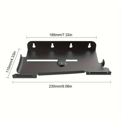 PS5 Slim Wall Mount Holder for Console and Controllers, Steel Vertical Stand with Screw Fixing.