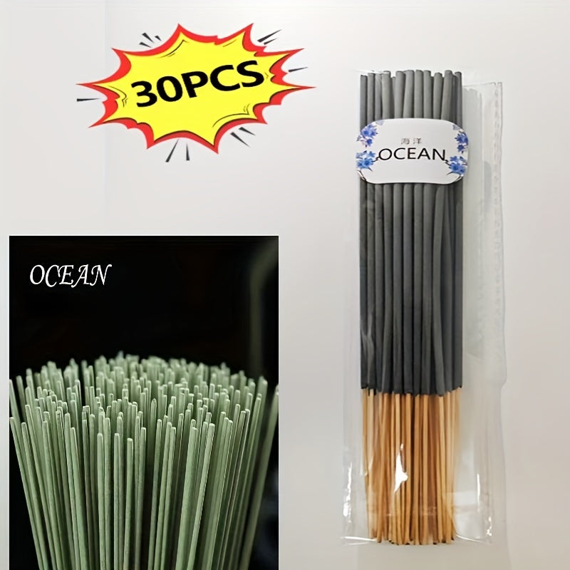 30-Pack Scented Incense Sticks for Meditation, Aromatherapy, and Home Purification. Bamboo sticks, no feathers, ideal gift for holidays.