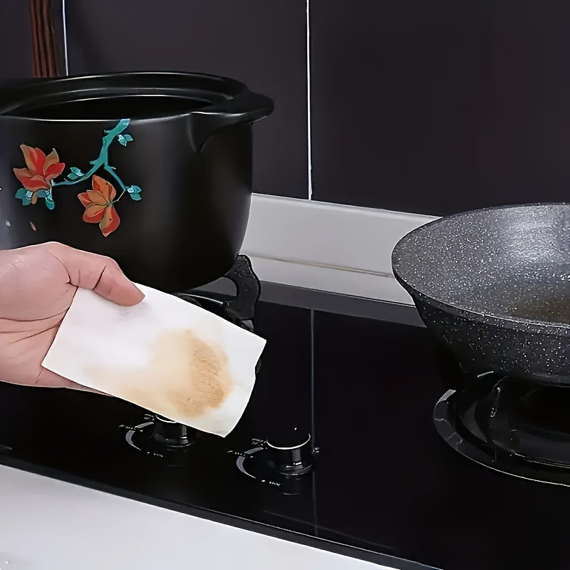 Set of 80 Multi-Purpose Kitchen Cleaning Wipes made of Non-Woven material that is Super Absorbent and Degreasing. Leaves No Residue and is Safe for Appliances. Features Manual Tear for Easy Use without the need for Power.