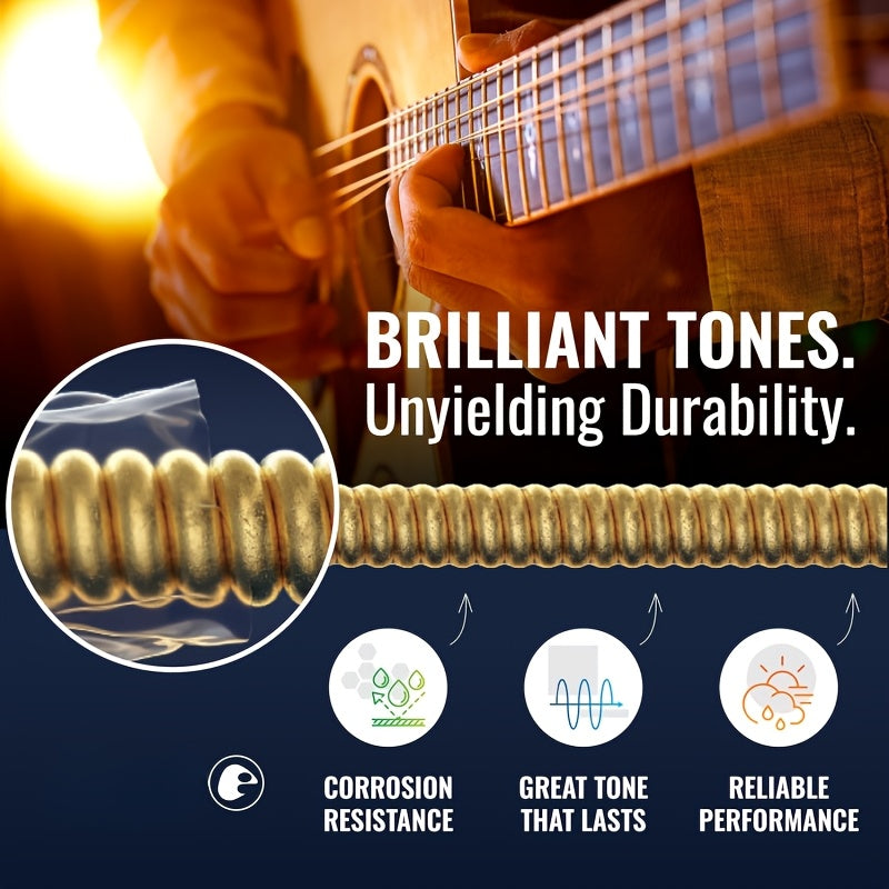 Elixir Strings, Acoustic Guitar Strings, 80/20 Bronze with NANOWEB Coating, Longest-Lasting Bright and Focused Tone, Comfortable Feel, 6 String Set, Light 12-53